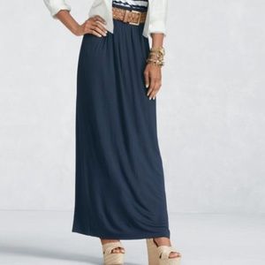 CAbi Maritime Navy Maxi Skirt